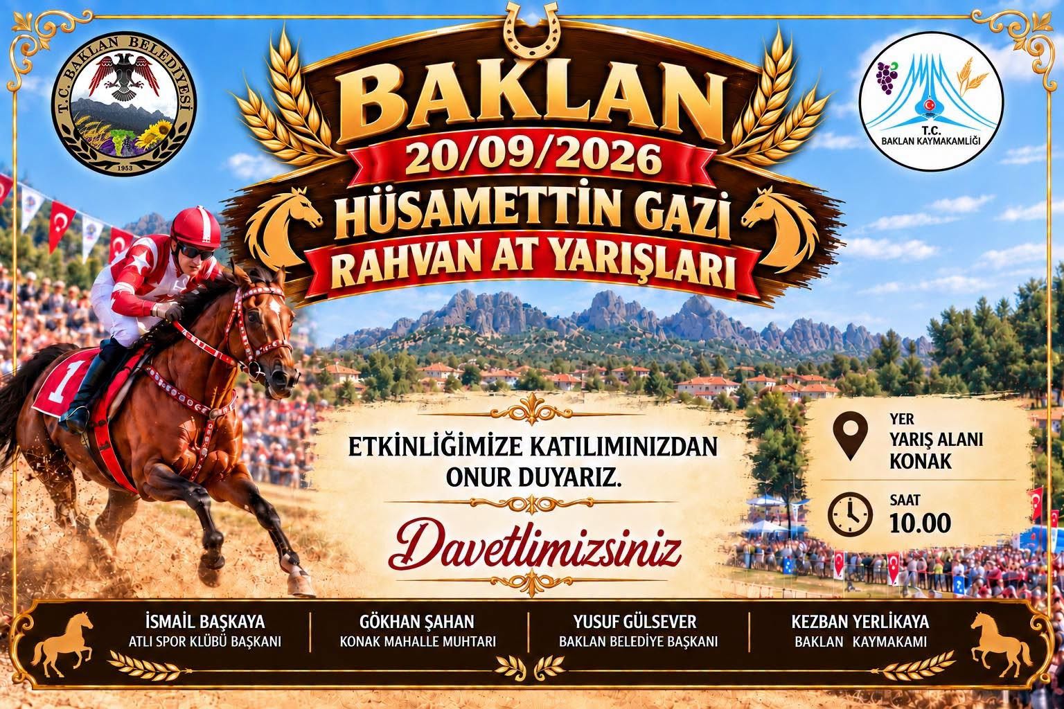 20.09.2026 Hüsamettin Gazi Rahvan At Yarışları